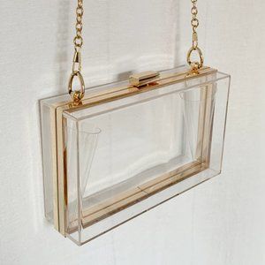 Transparent Box Shoulder Bag